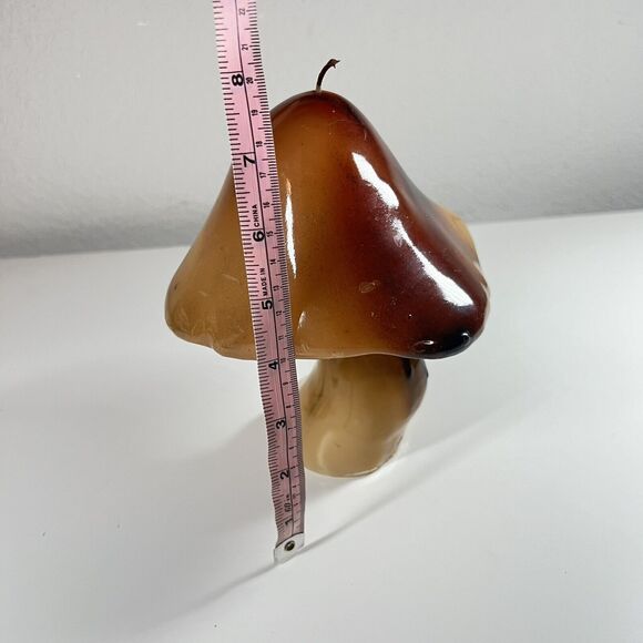 Vintage Mushroom Candle 8" Hippie Mod Groovy Wax Psychedelic Hippy Trippy 70s - Picture 7 of 7